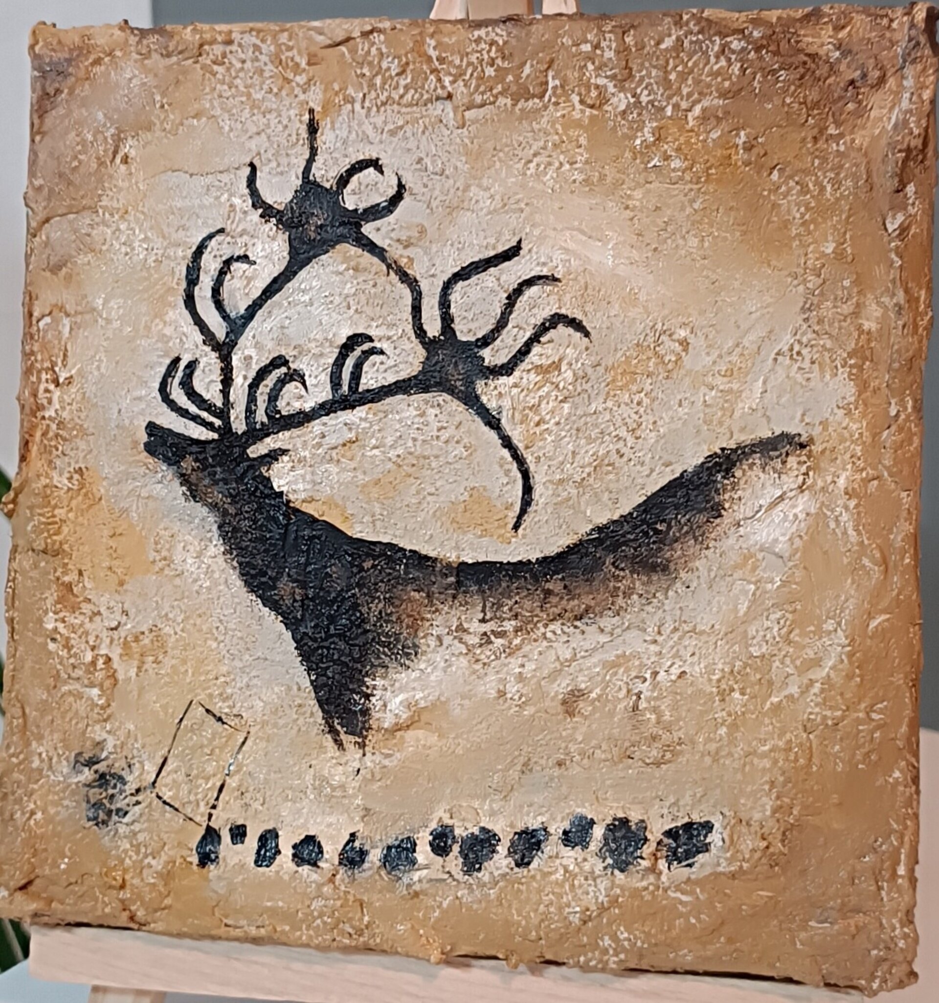 Ciervo negro - Cueva de Lascaux, Dordoña {Francia} - 2