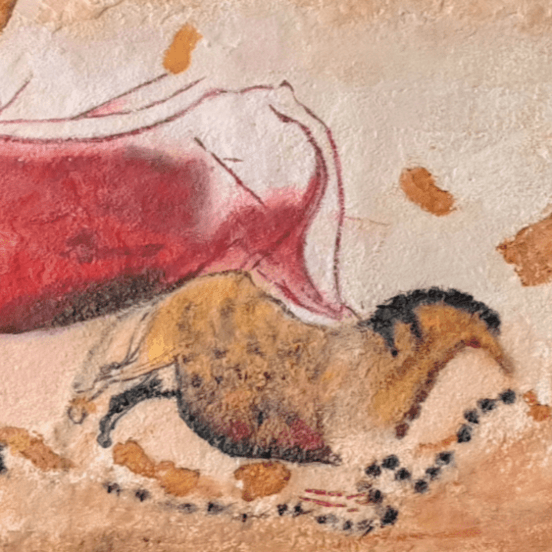 Uro, caballo y reno - Cueva de Lascaux, Dordoña (Francia) - 3